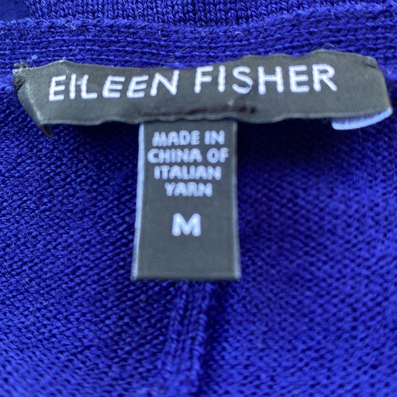 Eileen Fisher from Neiman’s gorgeous blue merino wool blend oversized sweater. - Picture 10 of 12